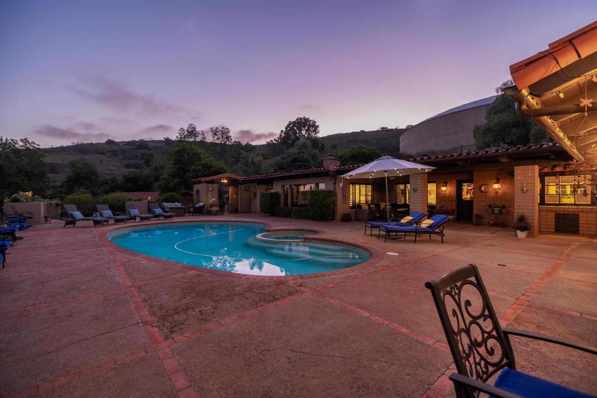 H1 California Adobe Estate At Moonlight Ranch, Views, Private, Heated Pool, Jacuzzi, Petting Zoo! Villa Vista Exterior photo